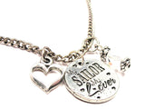 My Sailor My Lover Necklace with Small Heart