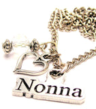 Nonna Grandmother In Italian Necklace with Small Heart