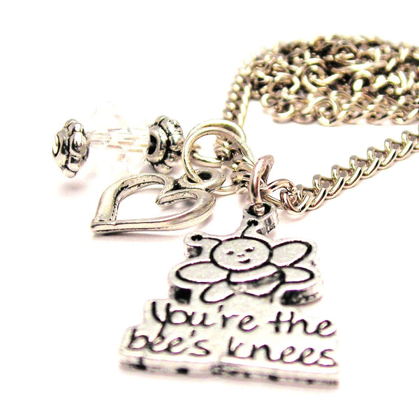 You're The Bees Knees Necklace with Small Heart