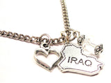 Iraq Necklace with Small Heart