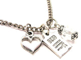 Deed Necklace with Small Heart