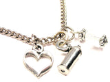 Spray Paint Can Necklace with Small Heart