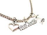 Anti Social Necklace with Small Heart