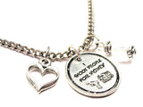 I Shoot People For Money Photography Necklace with Small Heart