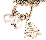 All I Want For Christmas Is My Soldier Home Necklace with Small Heart