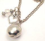 Kettlebell Necklace with Small Heart