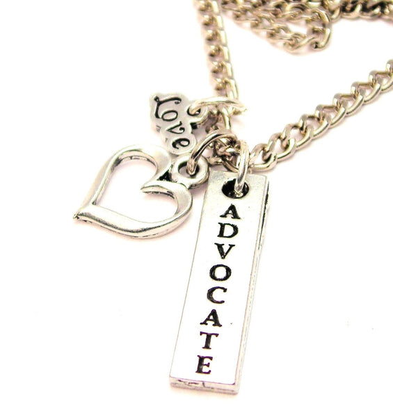 Advocate Long Tab Little Love Necklace