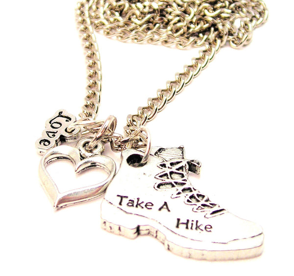 Take A Hike Boot Little Love Necklace