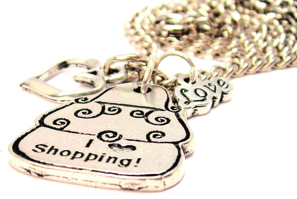 I Love Shopping Purse Little Love Necklace