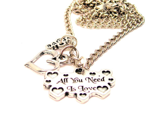 Hearts All You Need Is Love With Hearts Little Love Necklace
