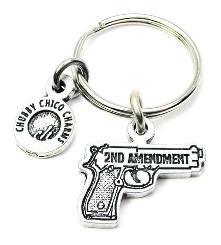 2nd Amendment Gun Key Chain