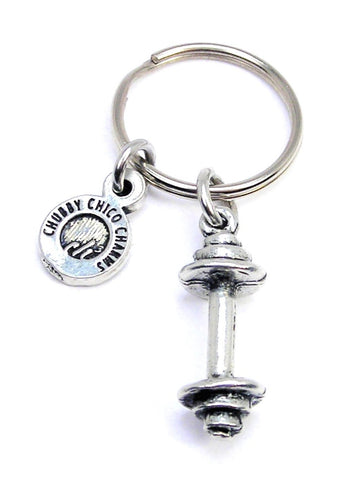 Barbell Weight Key Chain