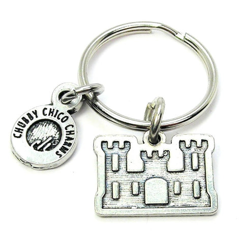 Military Engineer's Castle Key Chain