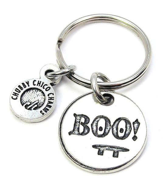 Boo With Face Key Chain