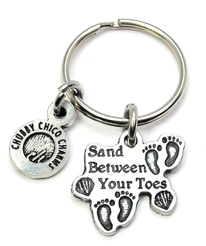 Sand Between Your Toes Key Chain