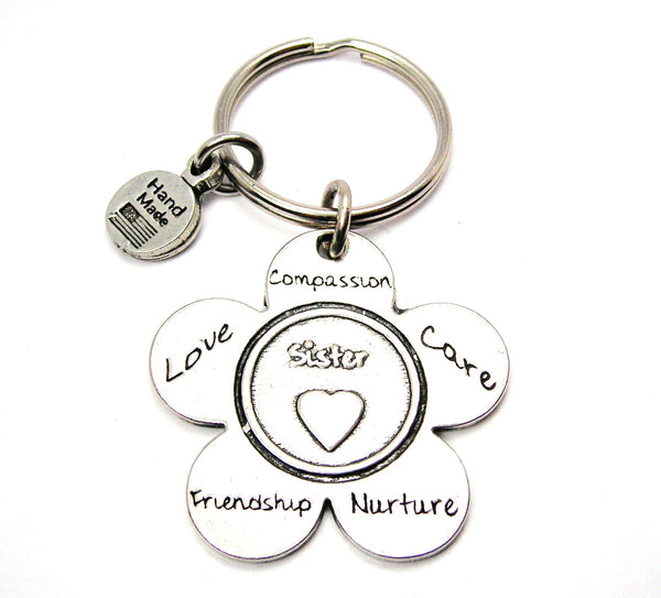 The Sister Flower Key Chain