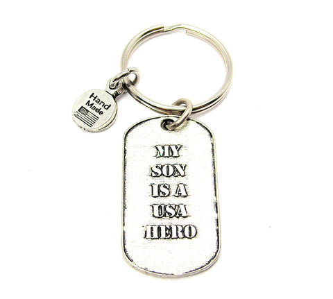 My Son Is A USA Hero Key Chain