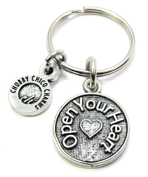 Open Your Heart Key Chain