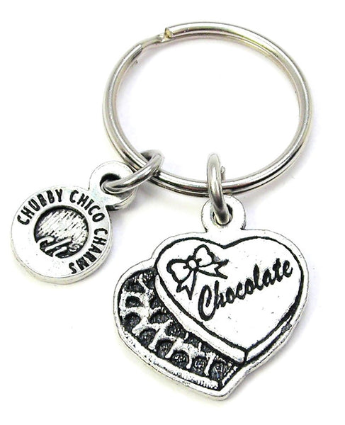 Box Of Chocolates With Bow Key Chain