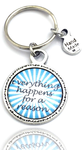 Everything Happens For A Reason Framed Resin Key Chain
