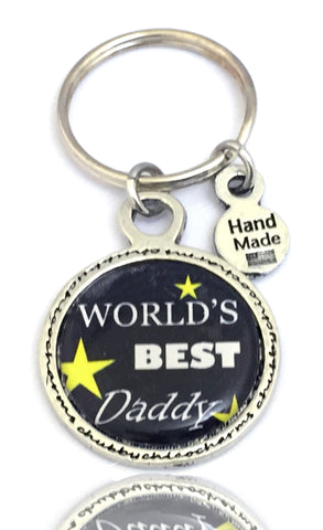 World's Best Daddy Framed Resin Key Chain