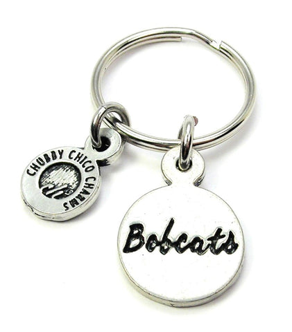 Bobcats Circle Key Chain