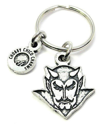 Devil Face with High Collar Key Chain