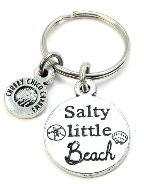 Salty Little Beach Key Chain