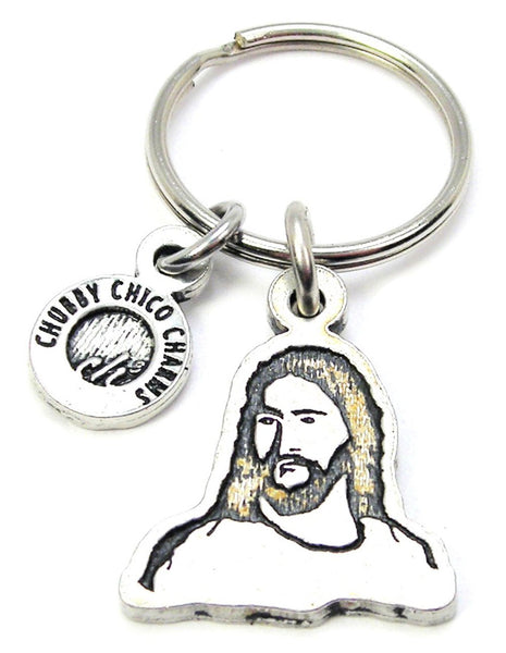 Side Portrait Of Jesus Key Chain