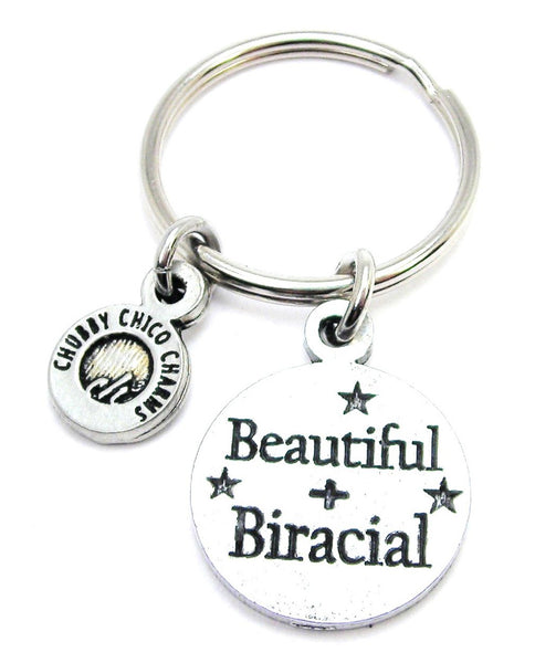Beautiful And Biracial Key Chain