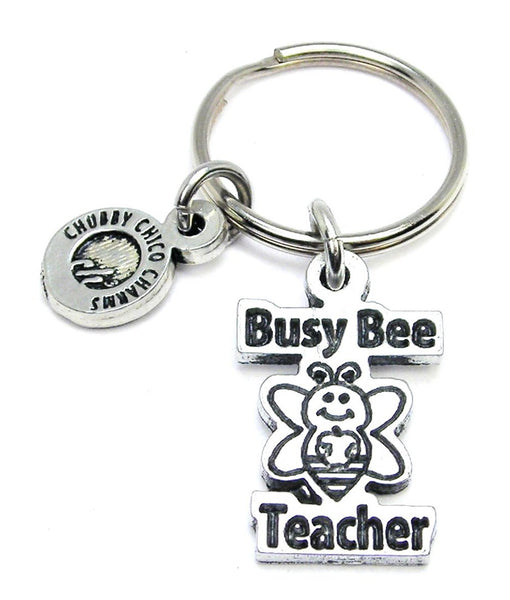 Busy Bee Teacher Key Chain