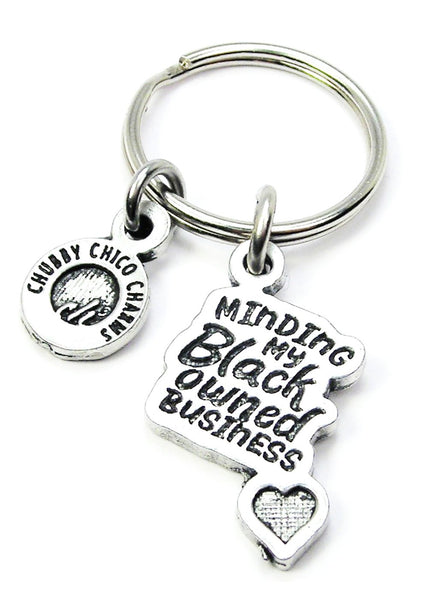 Minding My Own Black Owned Business Key Chain