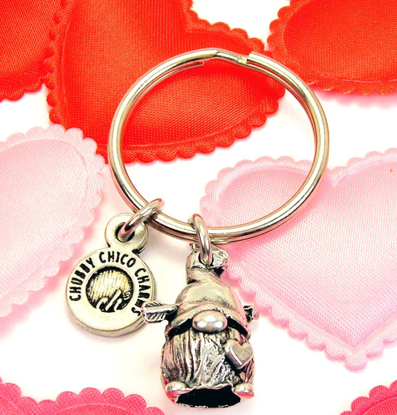 Valentine Gnome Key Chain