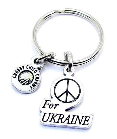 Peace For Ukraine Key Chain