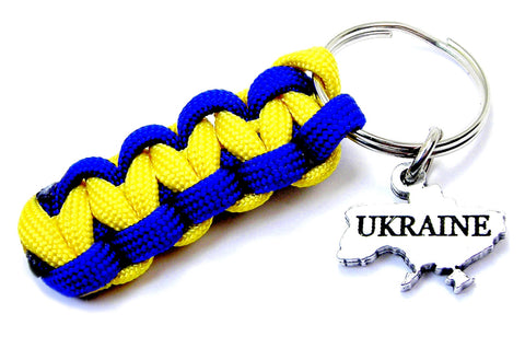 Ukraine 550 Military Spec Paracord Key Chain