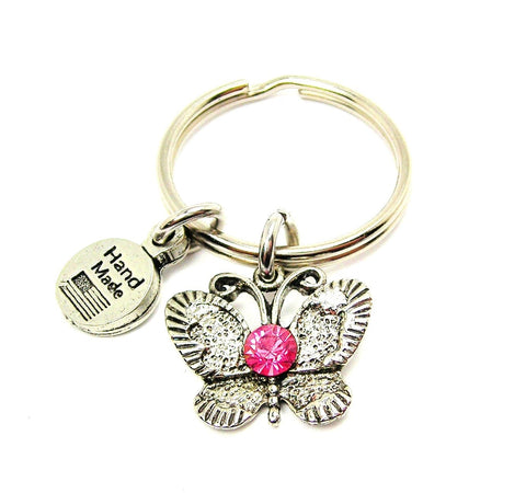 Crystal Butterfly Key Chain