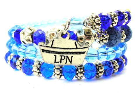 Lpn Nurses Hat Multi Wrap Bracelet