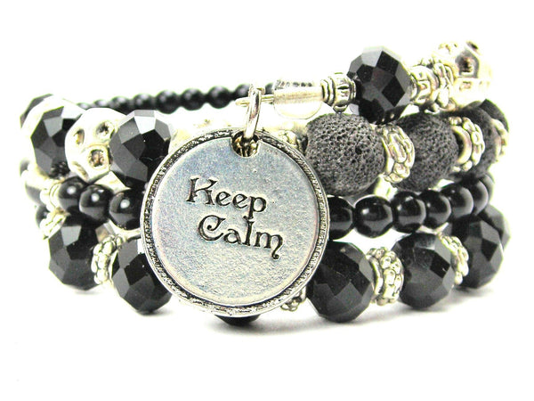 Keep Calm Multi Wrap Bracelet