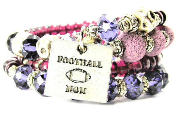 Football Mom Multi Wrap Bracelet