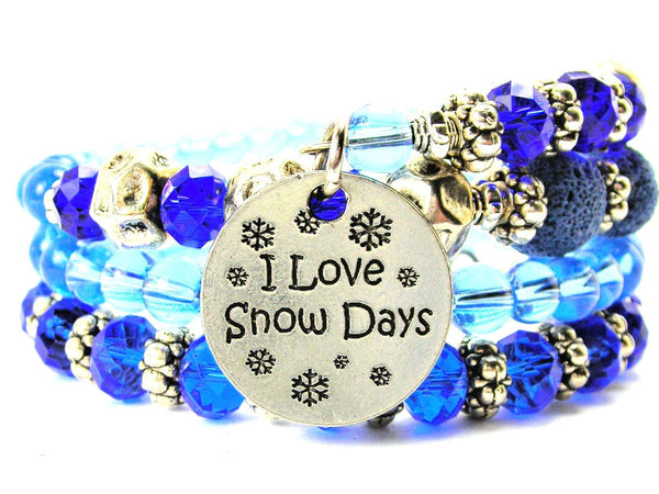 I Love Snow Days Multi Wrap Bracelet