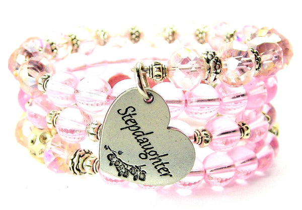 Stepdaughter Heart Multi Wrap Bracelet