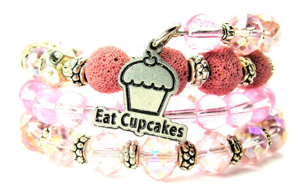 Eat Cupcakes Multi Wrap Bracelet