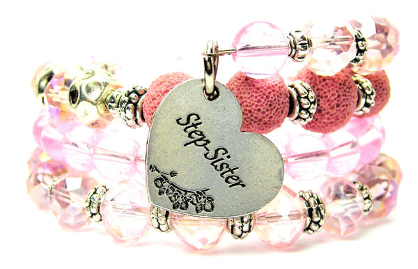 Step Sister Heart Multi Wrap Bracelet