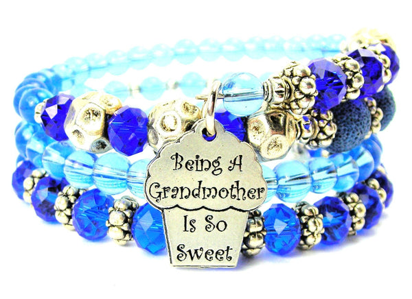 Being A Grandmother Is So Sweet Multi Wrap Bracelet