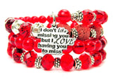 I Don't Like Missing You But I Love Having You To Miss Multi Wrap Bracelet