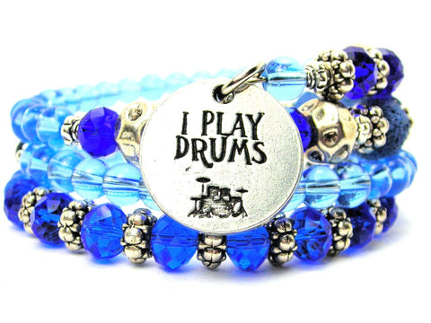 I Play Drums Multi Wrap Bracelet