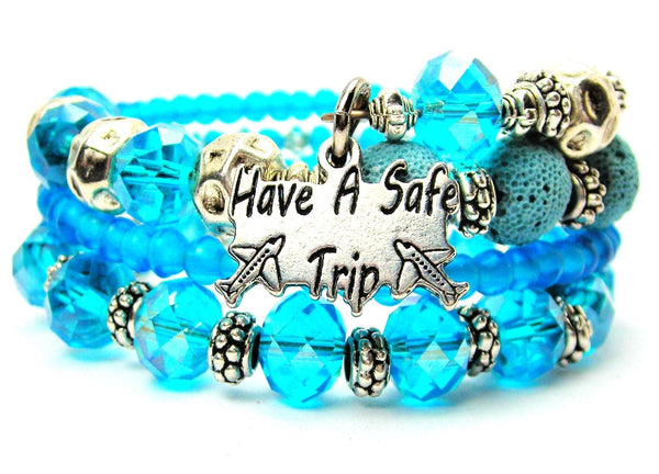 Have A Safe Trip Multi Wrap Bracelet