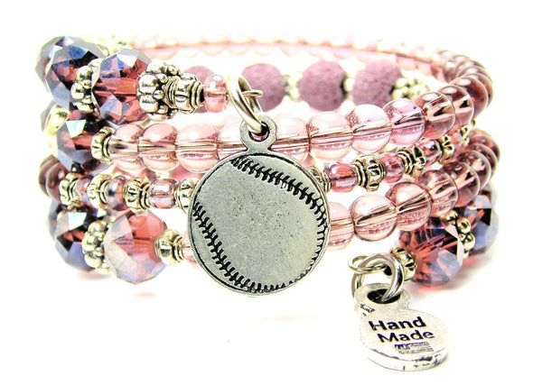 Engraved Baseball Softball Multi Wrap Bracelet