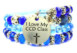 I Love My CCD Class Multi Wrap Bracelet