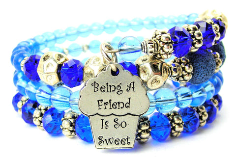 Being A Friend Is So Sweet Multi Wrap Bracelet